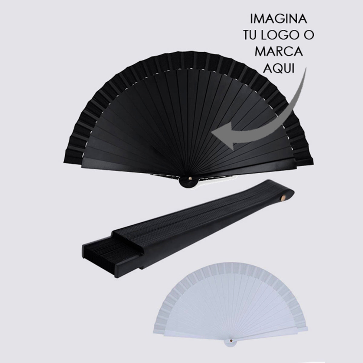 Abanico lujo personalizado PVC desde 1,80