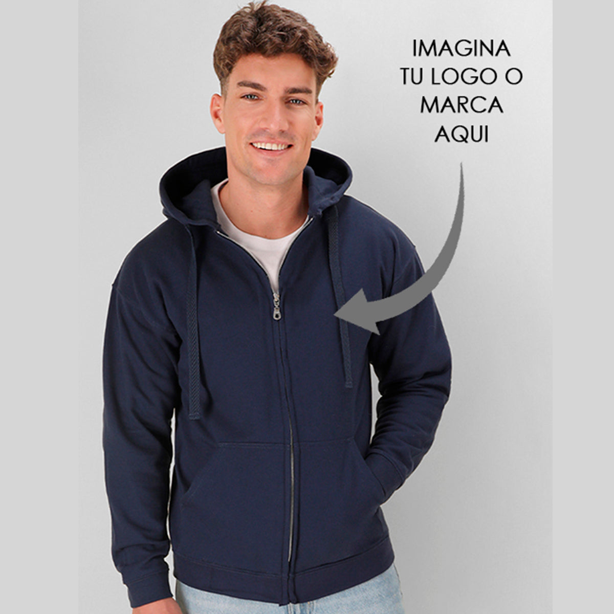 Sudadera con cremallera