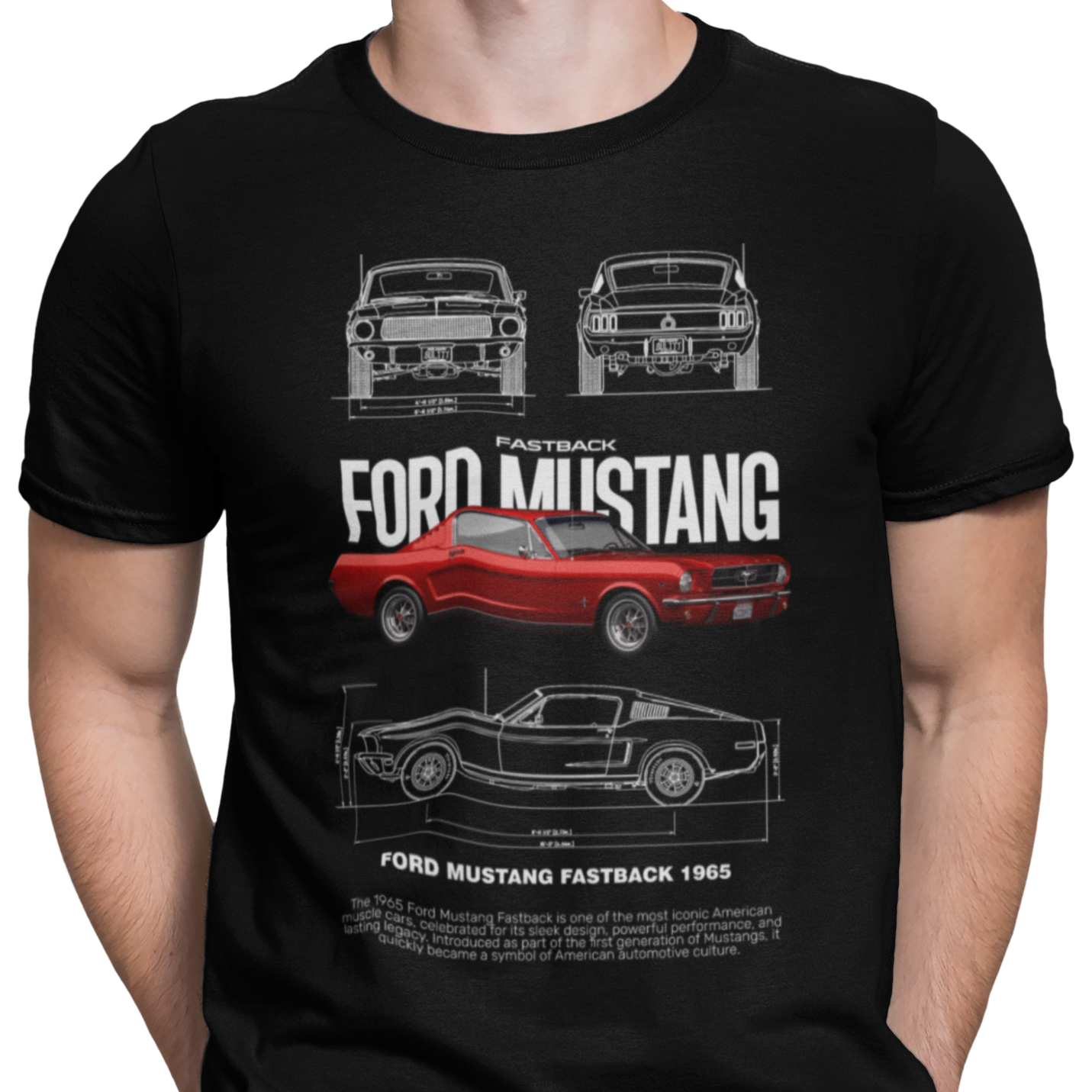 CAMISETA / SUDADERA COCHES CARS CLASICOS FOR MUSTANG FASTBACK