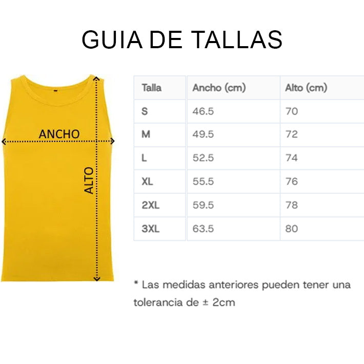 Camiseta tirantes Texas Roly desde 8,45 € impresa