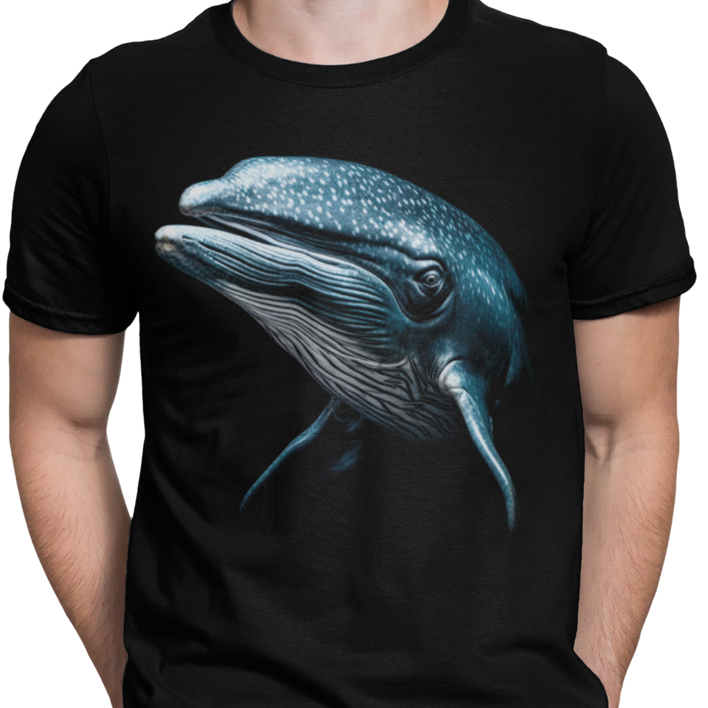 CAMISETA / SUDADERA NEGRA BALLENA AZUL