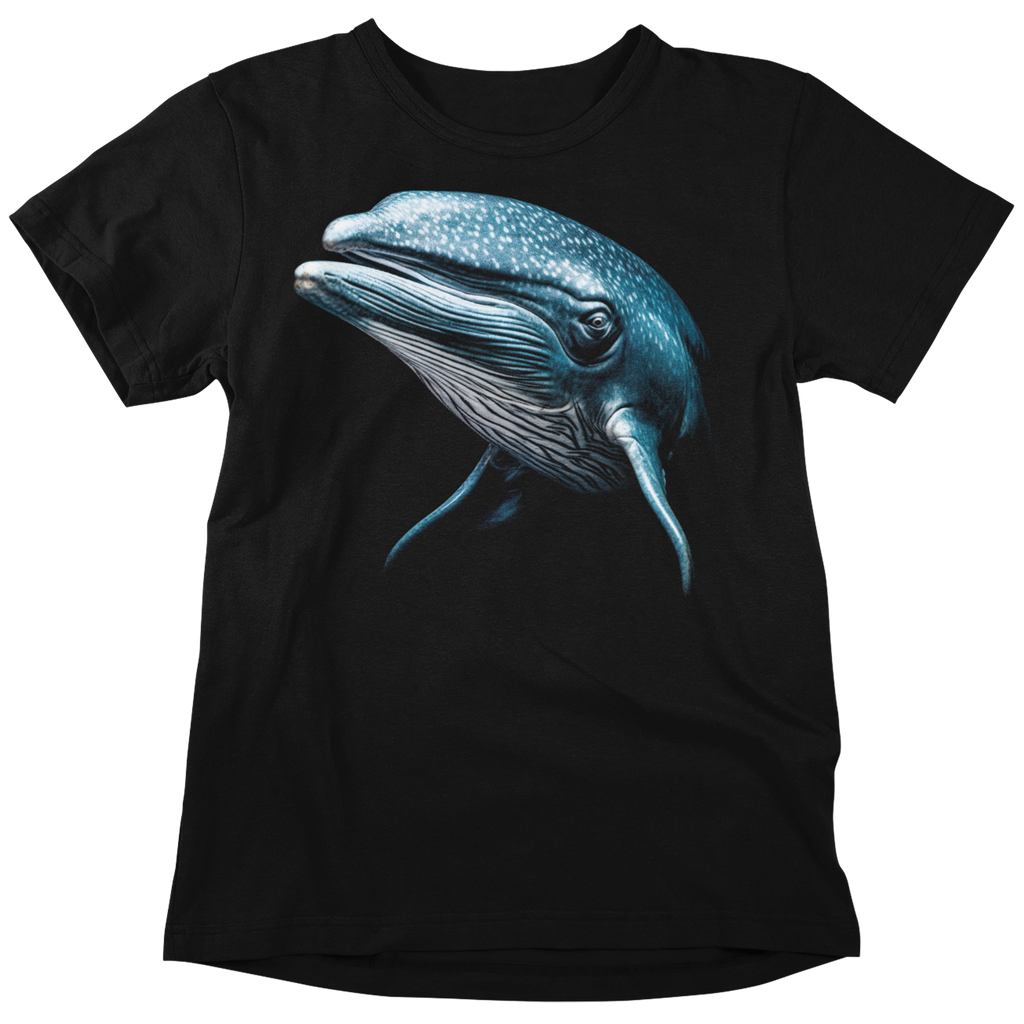 CAMISETA / SUDADERA NEGRA BALLENA AZUL