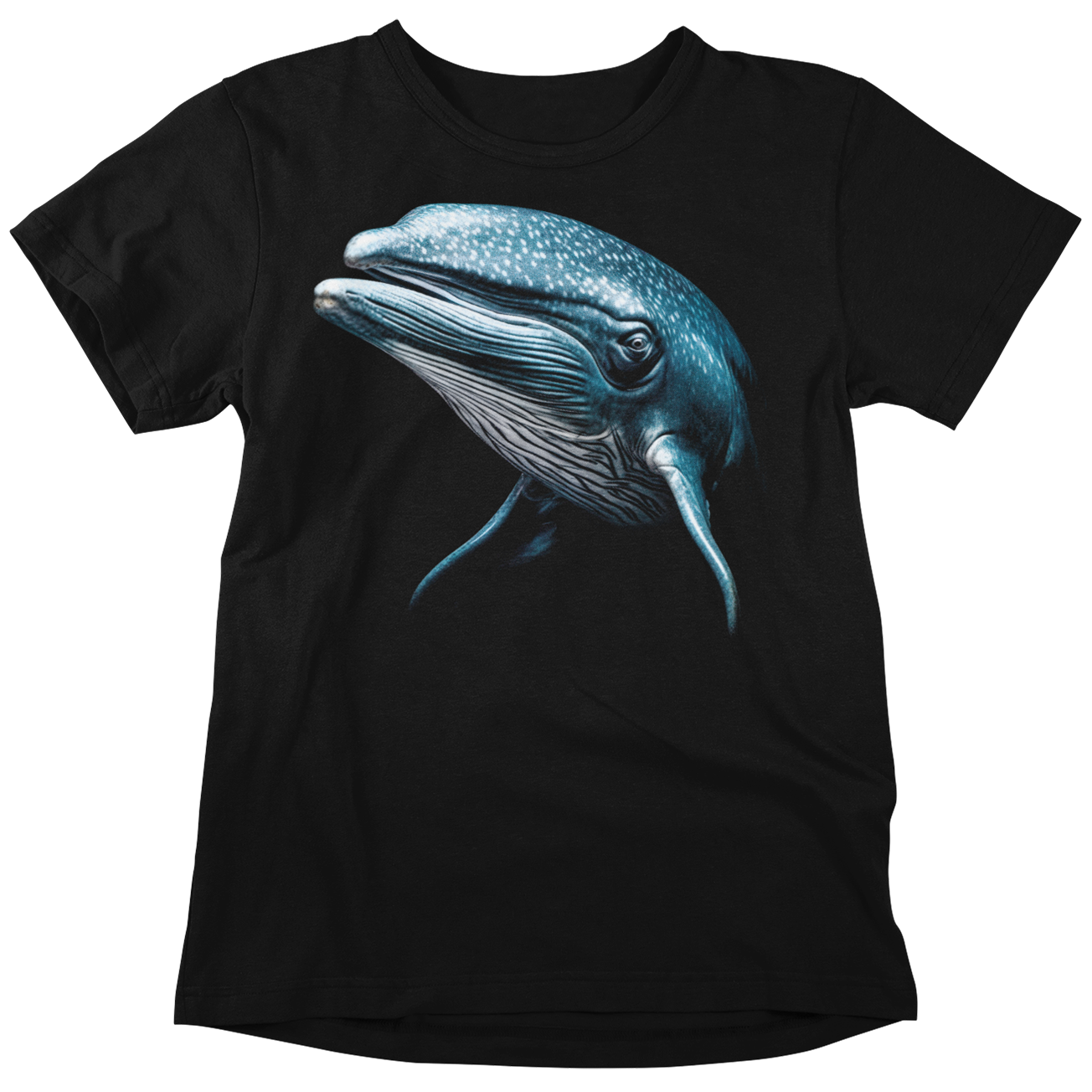 CAMISETA / SUDADERA NEGRA BALLENA AZUL