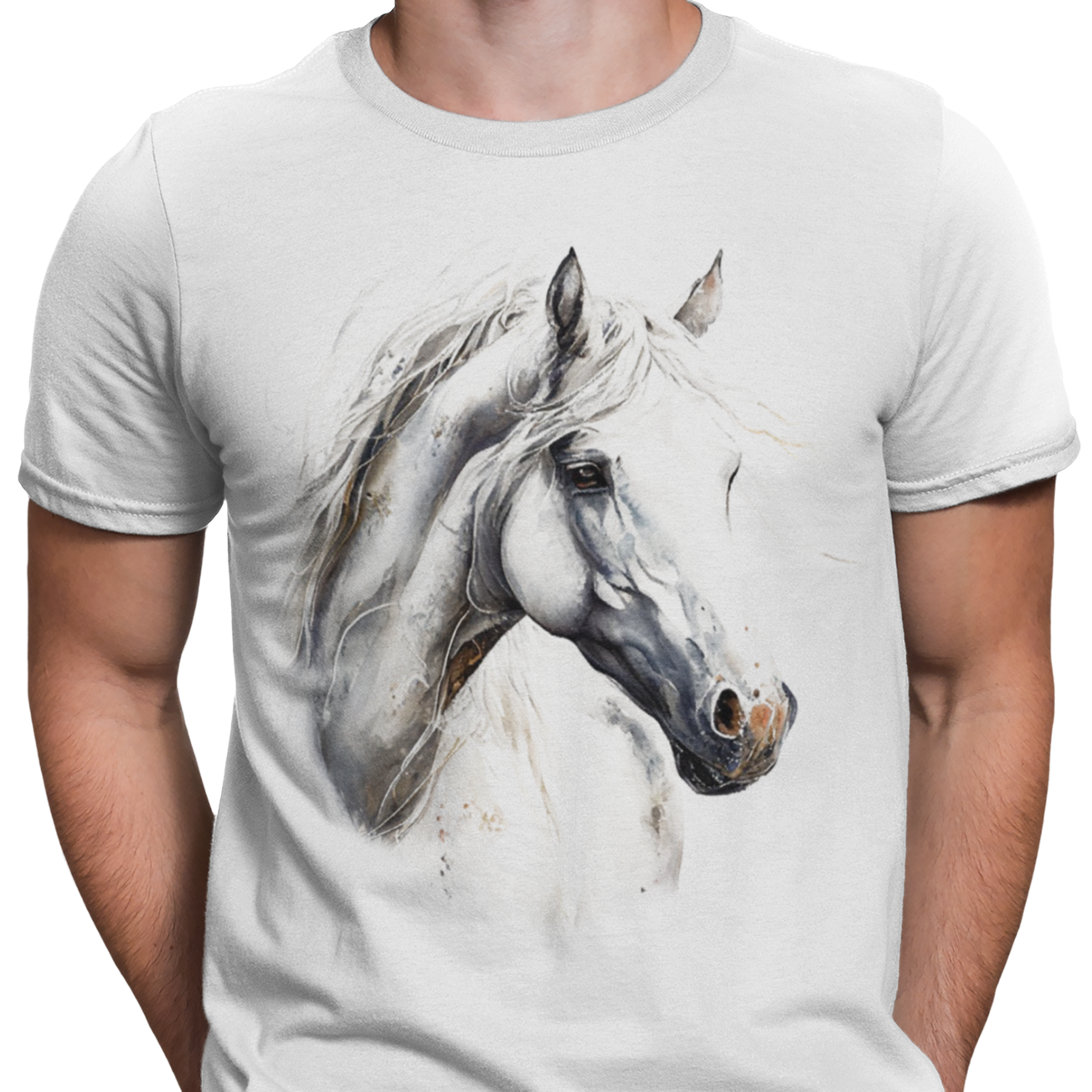 CAMISETA / SUDADERA BLANCA CABALLO BLANCO