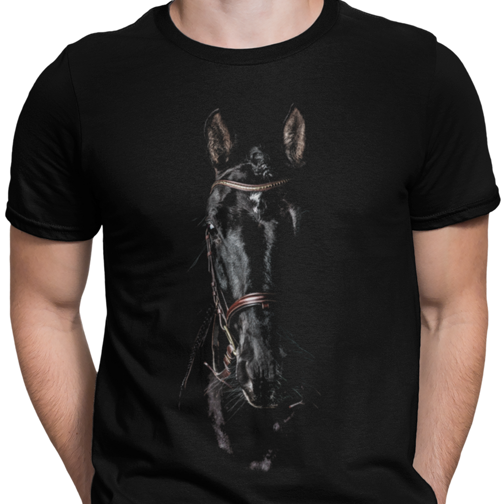 CAMISETA / SUDADERA NEGRA CABALLO NEGRO