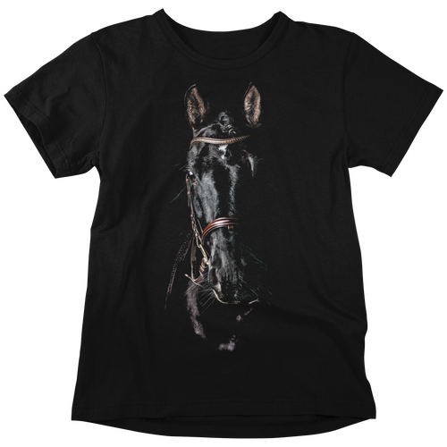 CAMISETA / SUDADERA NEGRA CABALLO NEGRO