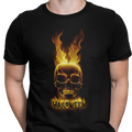 CAMISETA CALAVERA FUEGO