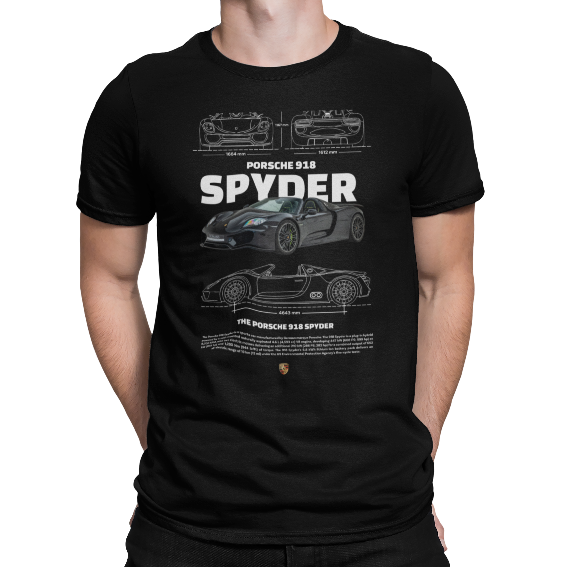 CAMISETA / SUDADERA COCHES CARS PORCHE SPYDER 918