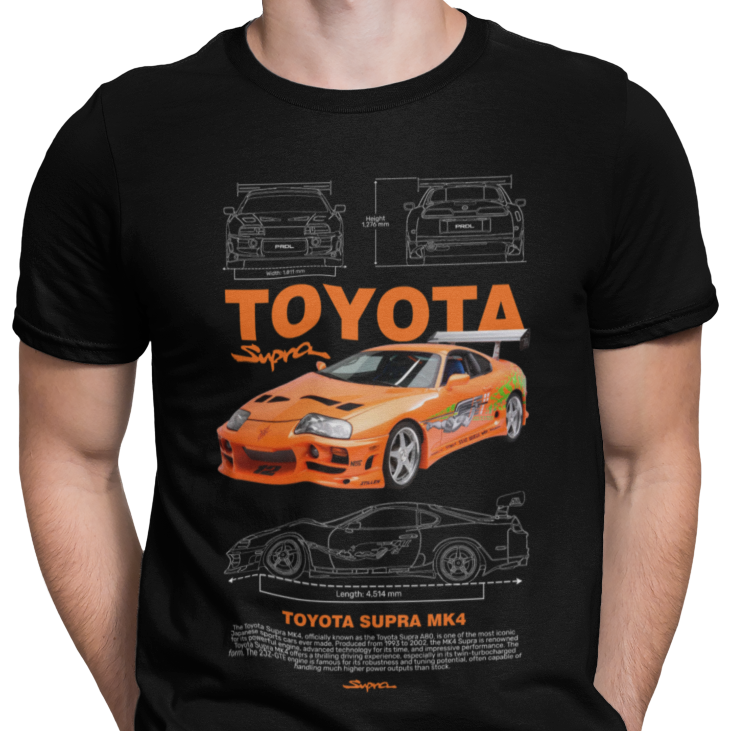 CAMISETA / SUDADERA COCHES CARS TOYATA SUPRA MK4