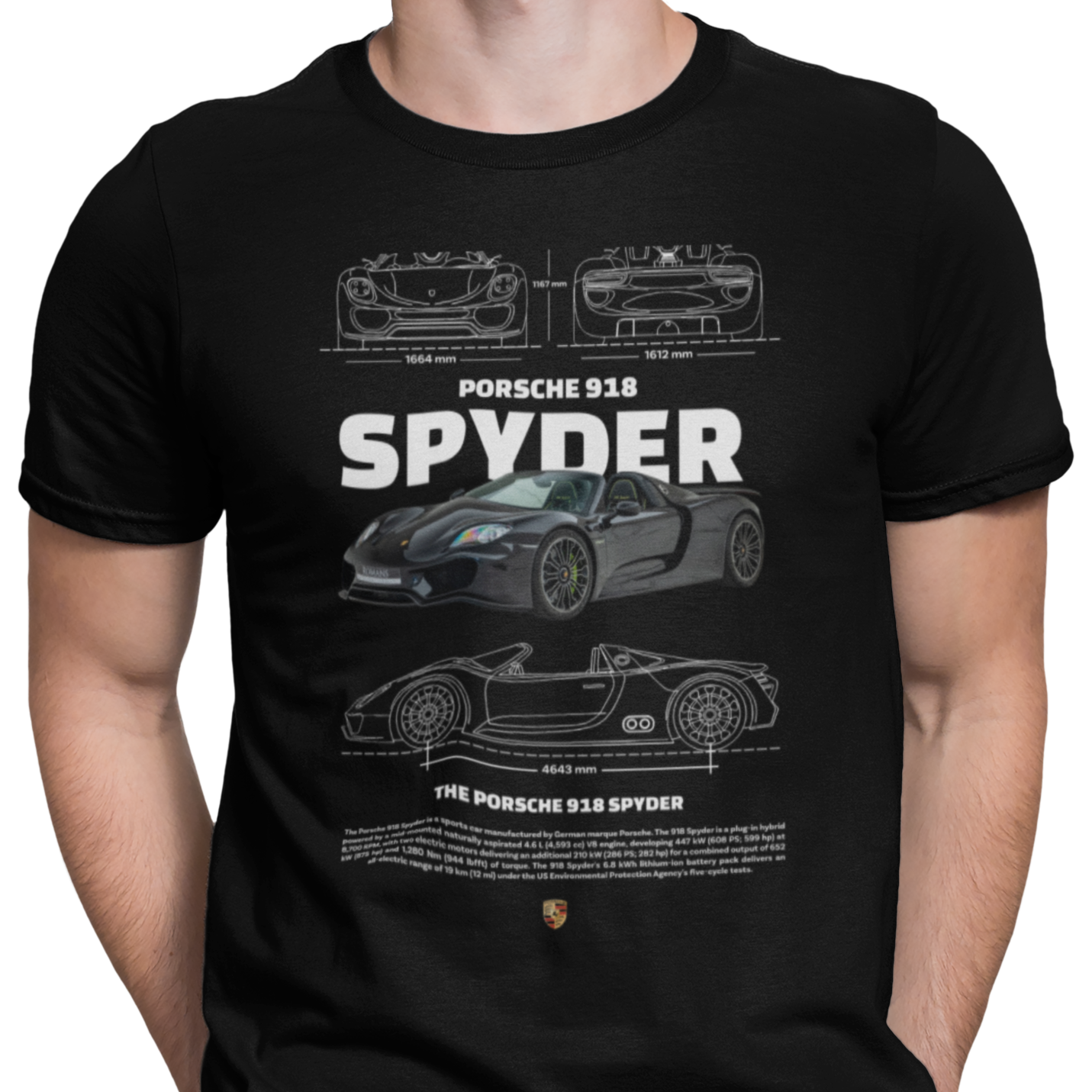 CAMISETA / SUDADERA COCHES CARS PORCHE SPYDER 918