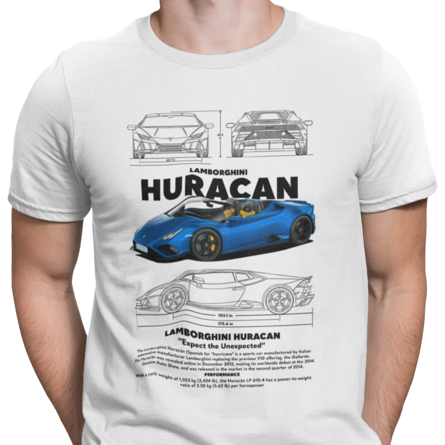 CAMISETA / SUDADERA COCHES LAMBORGHINI HURACAN