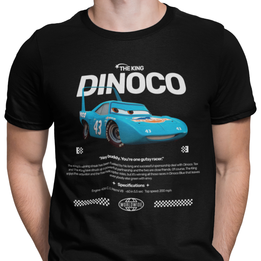 CAMISETA / SUDADERA COCHES CARS CRUZ THE KING DINOCO