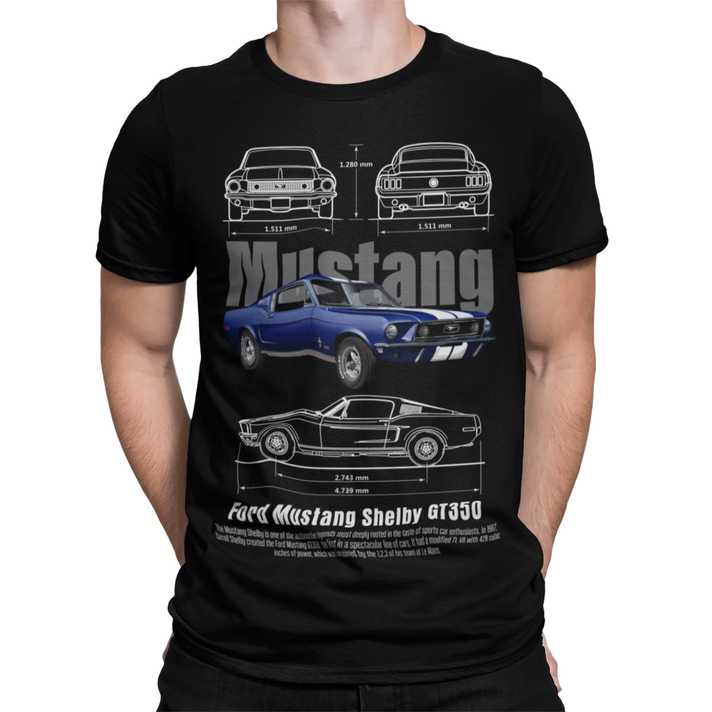 CAMISETA / SUDADERA COCHES CARS CLASICOS MUSTANG SHELBY GT350