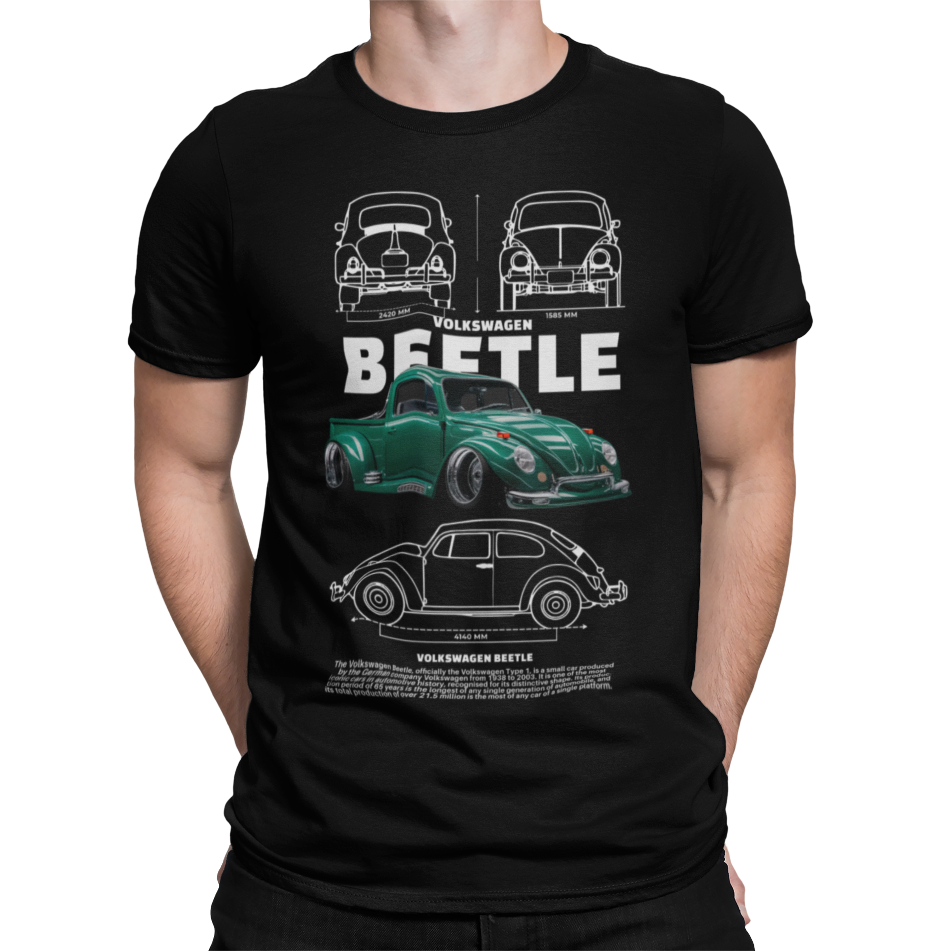 CAMISETA / SUDADERA COCHES CARS CLASICOS VOLKSWAGEN BEETLE