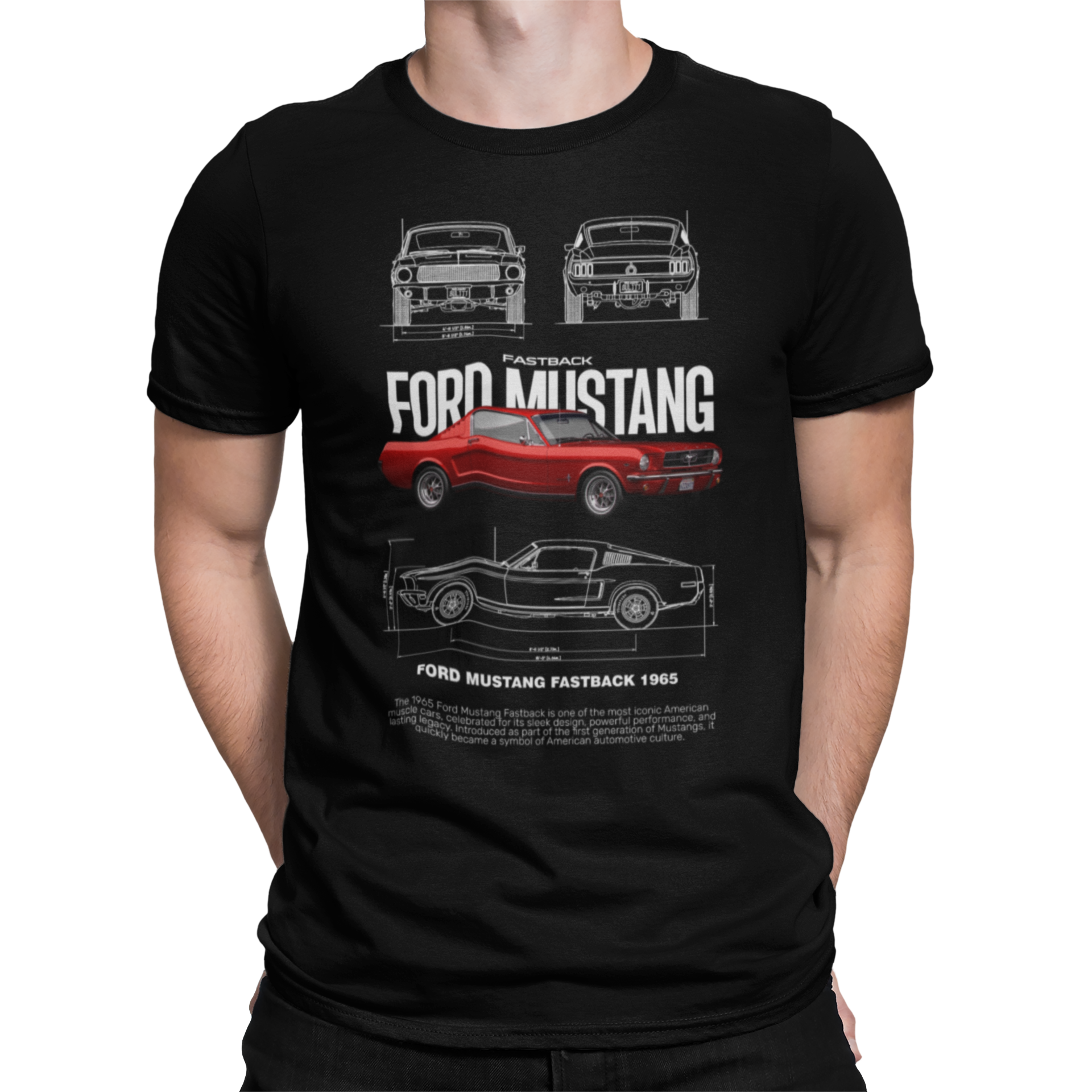 CAMISETA / SUDADERA COCHES CARS CLASICOS FOR MUSTANG FASTBACK