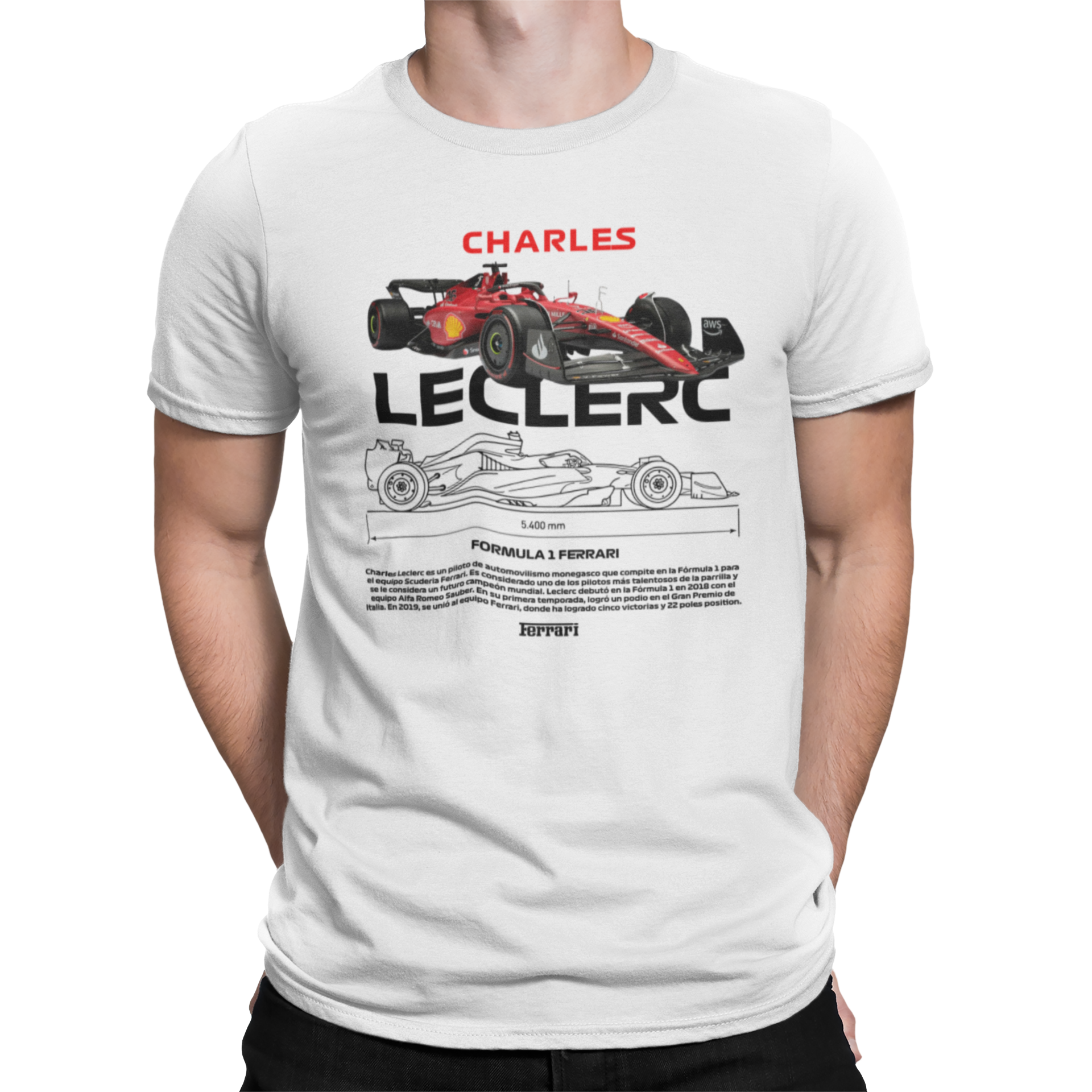 CAMISETA / SUDADERA COCHES FORMULA 1 CHARLES LECLERC