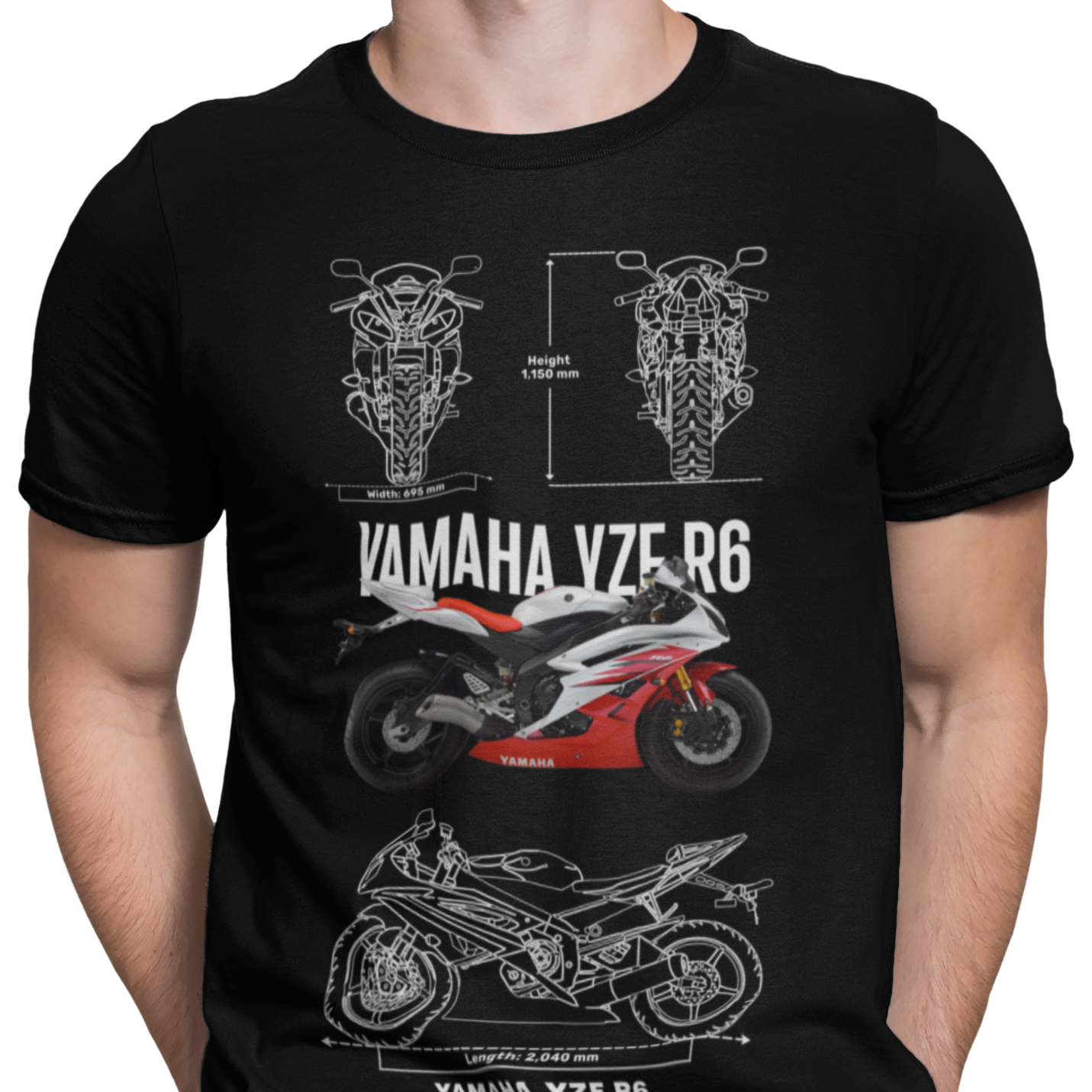 CAMISETA / SUDADERA COCHES MOTOS YAMAHA YZE R6