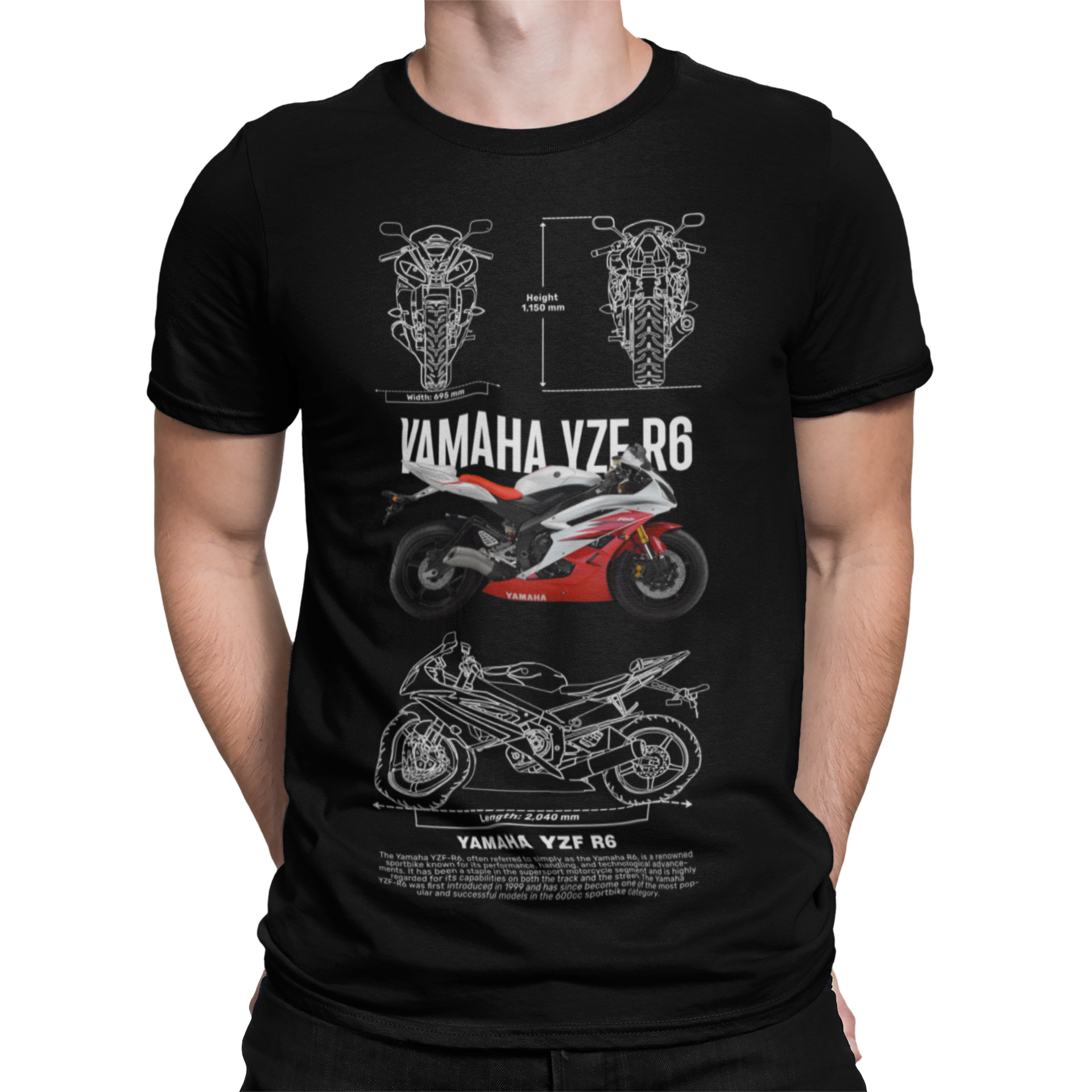 CAMISETA / SUDADERA COCHES MOTOS YAMAHA YZE R6