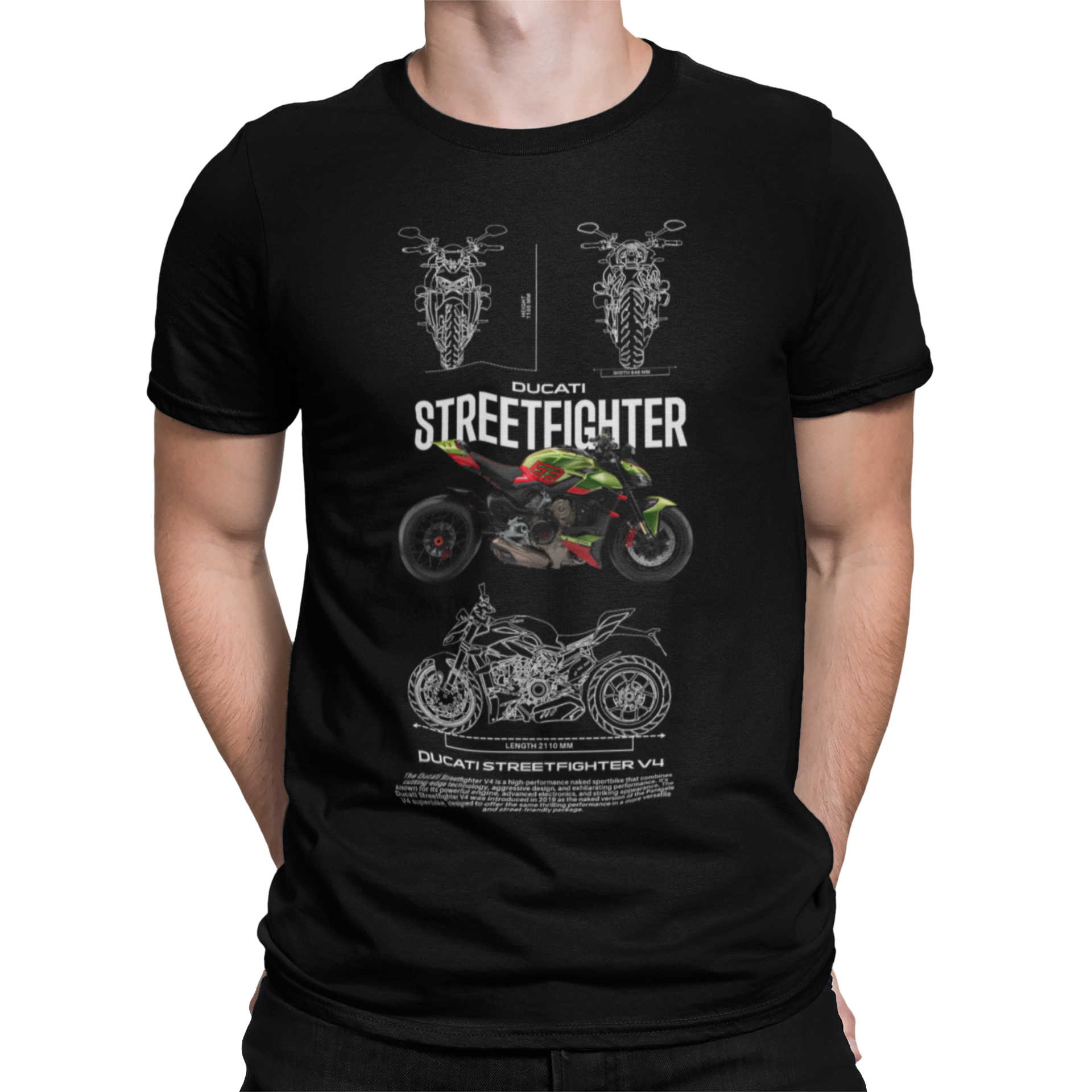 CAMISETA / SUDADERA COCHES MOTOS DUCATI STREETFIGHTER