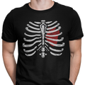 CAMISETA HALLOWEEN ESQUELETO CORAZON