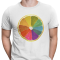 CAMISETA NARANJA ARCOIRIS