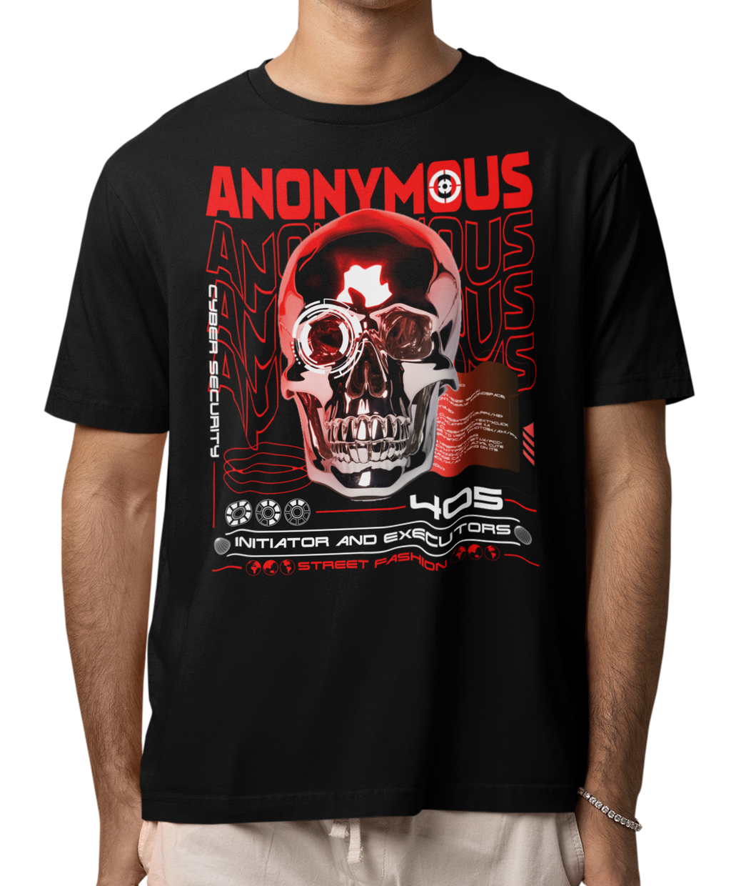 CAMISETA / SUDADERA CALAVERA ANONYMOUS