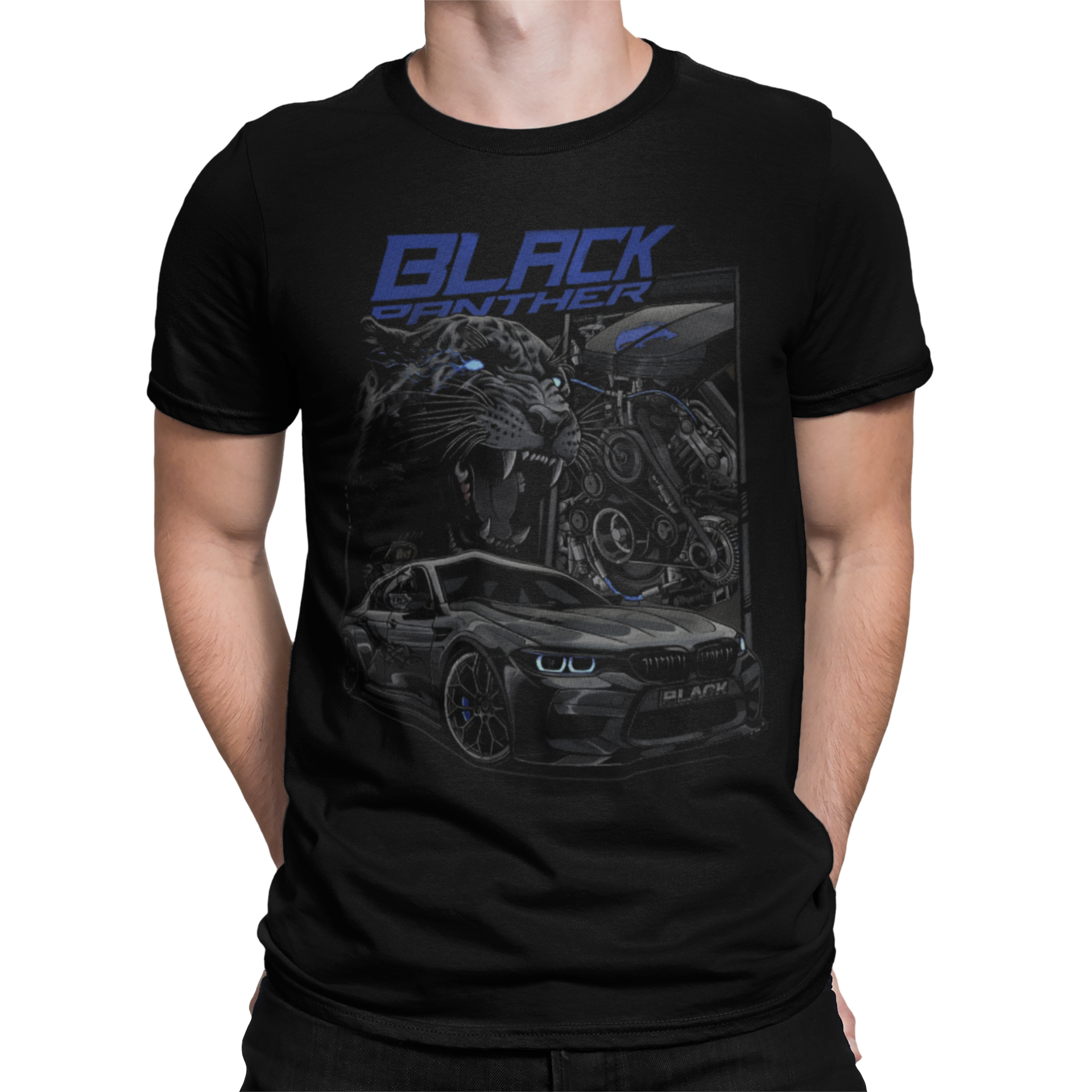 CAMISETA / SUDADERA STREET WEAR CARS BLACK PANTER