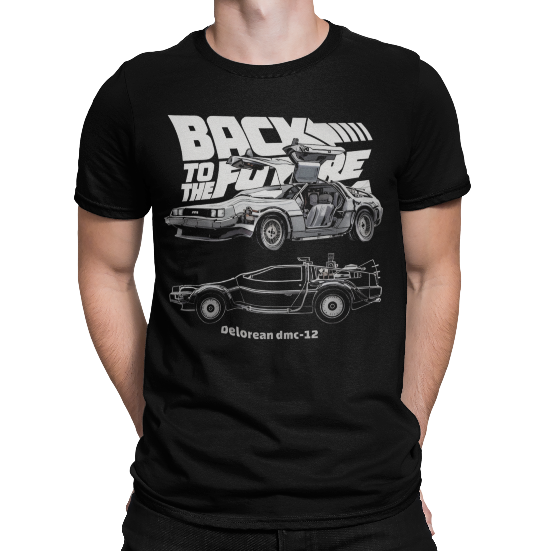 CAMISETA / SUDADERA BLACK TO THE FUTURE DELORIAN