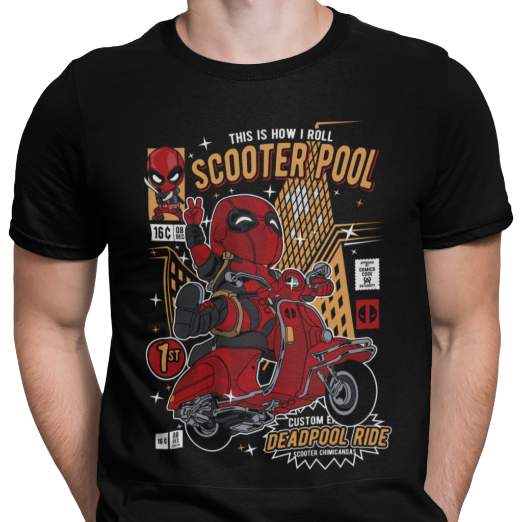 CAMISETA / SUDADERA HEROES DEADPOOL SCOOTER