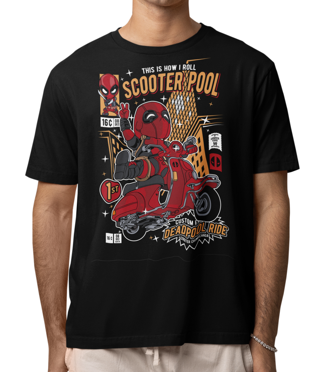 CAMISETA / SUDADERA HEROES DEADPOOL SCOOTER