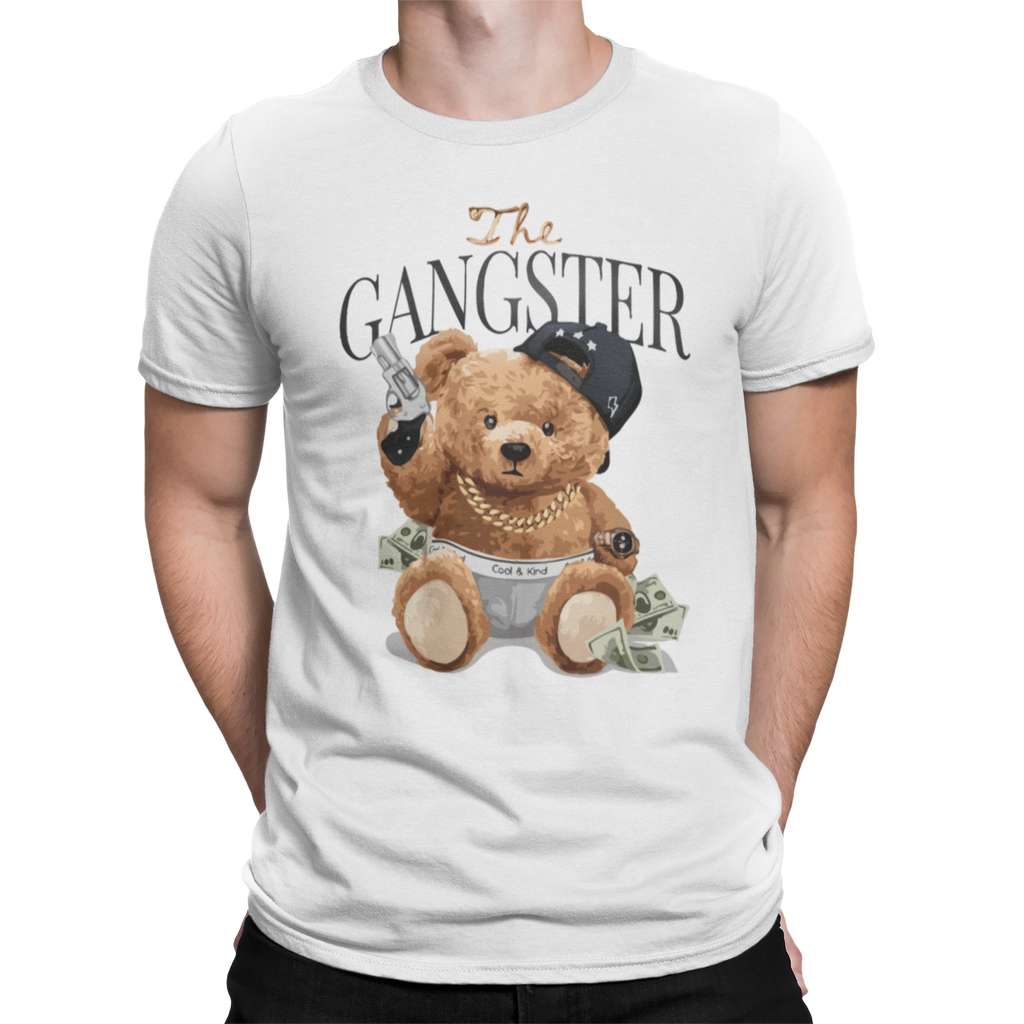 CAMISETA / SUDADERA OSO THE GANGSTER BLANCA