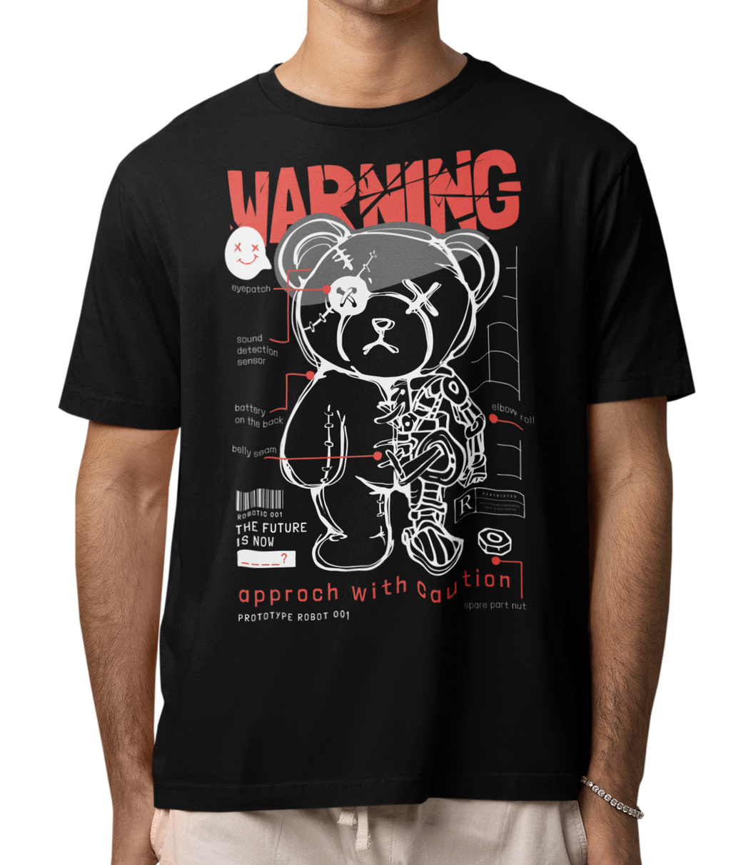 CAMISETA / SUDADERA OSO WARNING ROBOT